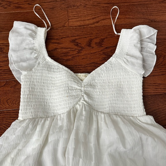 White Ruffled Dress - Picture 2 of 5